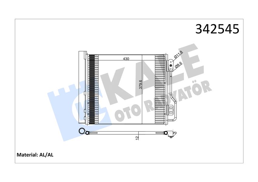 KALE 342545 Klima Radyatoru Smart Fortwo Coupe 451 07>