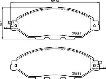 VALEO 9001435 On Fren Balatasi Infiniti Jx35 12> Infiniti Qx60 13> Nissan Murano 01>>