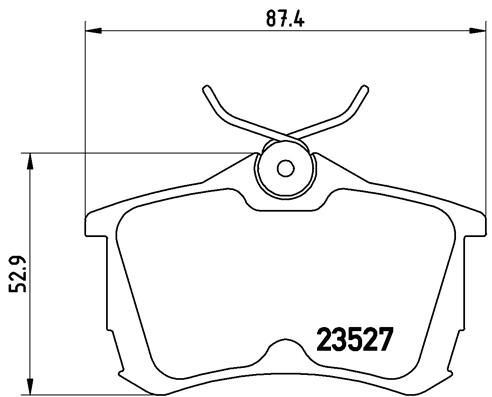 VALEO 670758 Arka Fren Balata Honda Accord Euro 1.8l 2.0l F18b F20z Ch Cg Kasa 98-02 / 2.0l 2.4l K20 K24 2.2l C Dti Cl Cn Kasa 03->