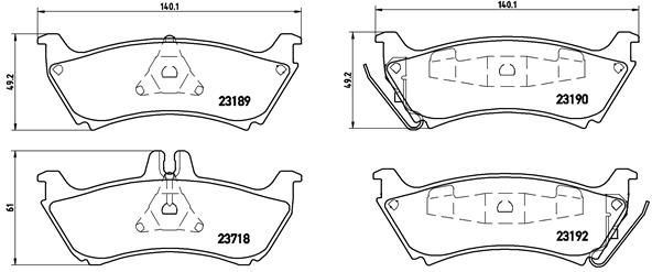 VALEO 670813 Fren Balatasi Arka Mercedes Ml-Class W163