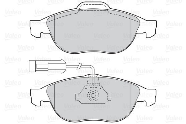 VALEO 670880 Ön Fren Balatasi Alfa Romeo 156 97>05 147 01>10 Fişli