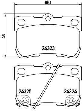 VALEO 670888 Arka Balata Lexus Gs 05-11 Lexusis 05-13