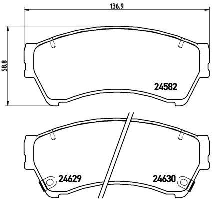 VALEO 671071 Ön Fren Balata Mazda 6 2.0l Lf Gh Kasa 08-12