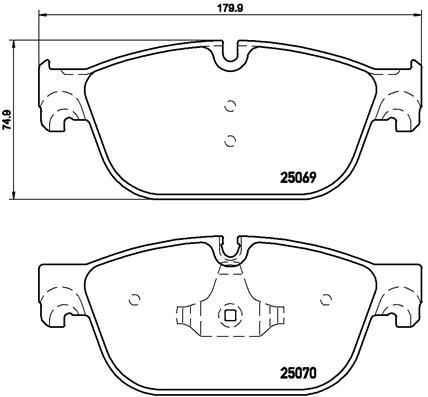 VALEO 671138 Ön Fren Balatasi Peugeot P407 04>10 P508 10>18 C5 08>14 C6 09>12 Ds5 09>15 180mm