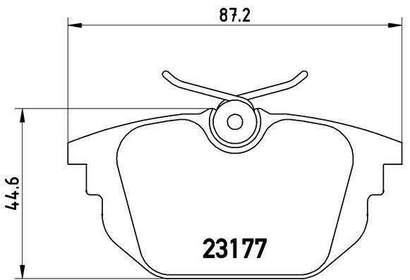 VALEO 671219 Arka Fren Balatasi Fiat Tempra 90>Tipo 87> Uno 89> Marea 96> Croma 87> Bravo 96> Alfa Romeo 145-146-155-156-164