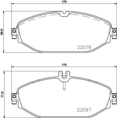 VALEO 671505 Fren Balatasi On Mercedes W205 S205 C205 A205 C257 W213 S213 A238 C238