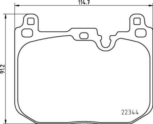 VALEO 671582 Ön Disk Fren Balatasi Porsche 911 3.0 11/15> Porsche 911 Turbo 3.8 09/13>