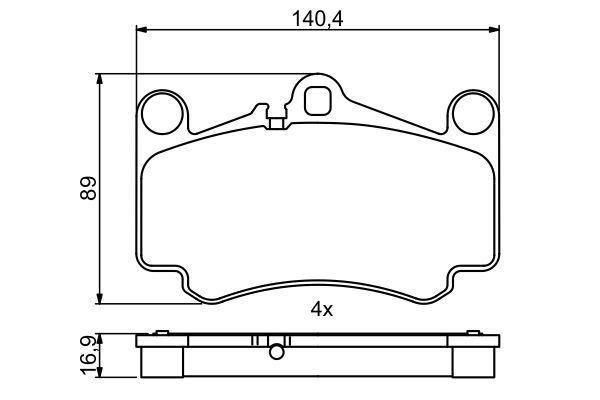VALEO 671881 Ön Balata Porsche 911 03-05