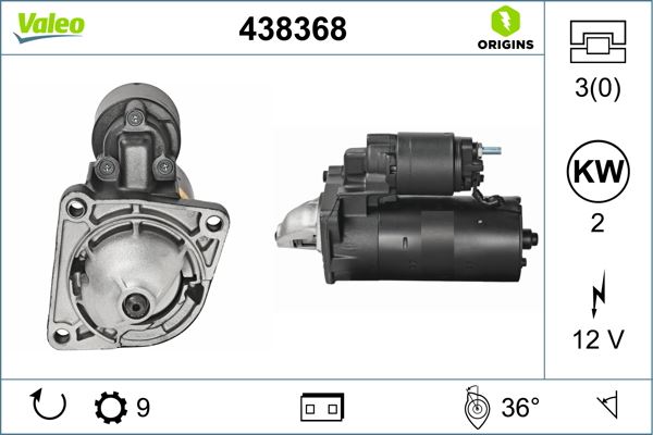 VALEO 438368 Marş Motoru Komple Astra H 04>10 Astra J 10>15 Insignia A 08>17 Vectra C 04>08 Zafira B-C 05> 1.9-2.0 Cdti 1.9 Dt-Dth-Dtl-Dtj 2.0 Dth-Dtj-Dt-Dtl
