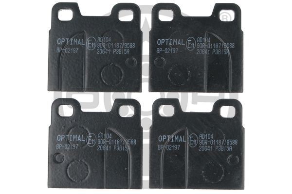 OPTIMAL BP-02197 Fren Balata Seti Diskli Fren 1750-2000105 -Giulia105 -Giulia Gt-Gt105 -Gta Coupe-Montreal105 -Sp