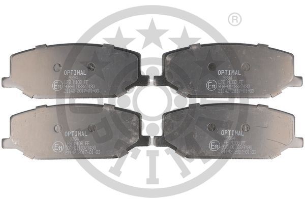 OPTIMAL BP-09394 Fren Balata Seti Diskli Fren Jimnyfj -Samuraisj -Sj 410-Sj 410 Cabrioos -Sj 413os -Super Carry Bused