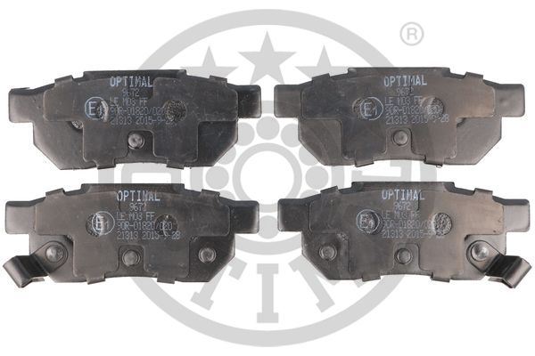 OPTIMAL BP-09672 Fren Balata Seti Diskli Fren Acura: Integra Coupe-Integra Schr Gheck-Integra Stufenheckintegra Schr