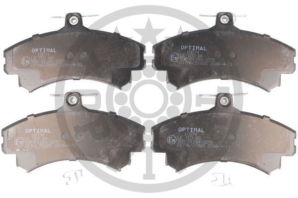 OPTIMAL BP-10074 Ön Fren Balata Mitsubishi Carisma 1.8l Gdi 4g93 Da2a 95-> / Colt 1.3l 1.5l Z3 A 04-> / Space Star 1. 3 L 1.6l Dg1a 98-> / Volvo S40 1.6-1.8-2.0 95-98