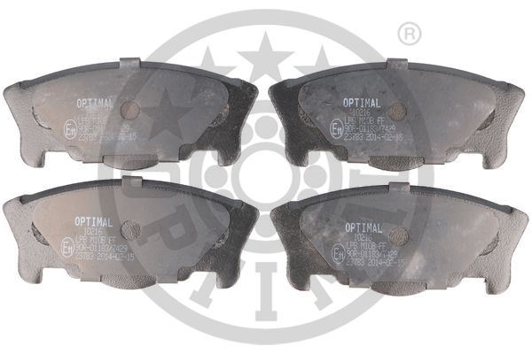 OPTIMAL BP-10216 Fren Balata Seti Diskli Fren Movel6 -L9