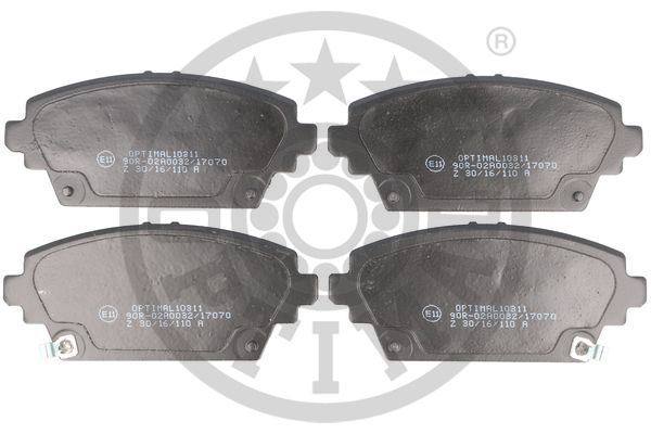 OPTIMAL BP-10311 Fren Balata Seti Diskli Fren Accord Vich-Ck-Cg -Accord Vi Aerodeckcf -Accord Vi Hatchbackch-Cl Mg:
