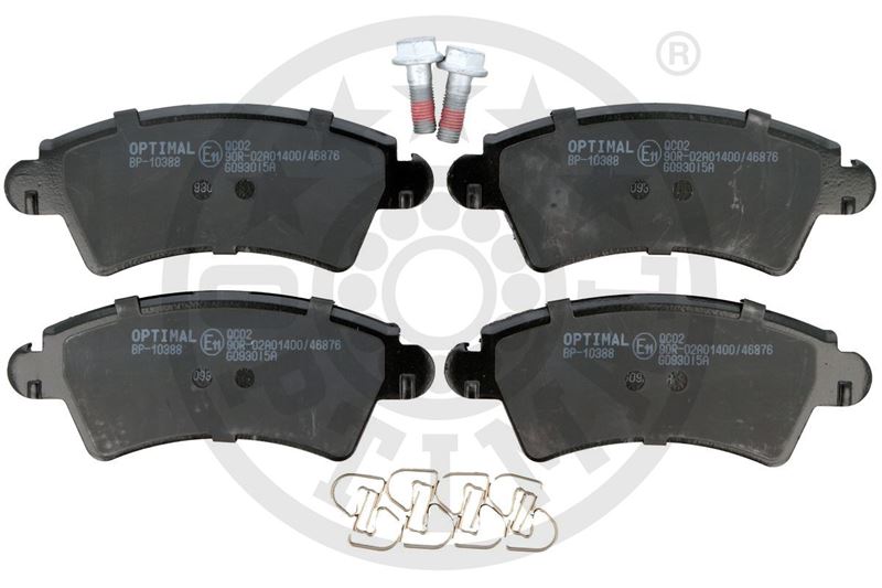 OPTIMAL BP-10388 Fren Balata Seti Diskli Fren Xsaran1 -Xsara Breakn2 -Xsara Coupen0 206 Schr Gheck2a/C -3067b-N3-N5