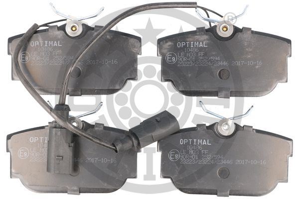 OPTIMAL BP-10486 Fren Balata Seti Diskli Fren Galaxywgr Alhambra7v8-7v9 Sharan7m8-7m9-7m6 -Transporter T4 Bus70xb-7