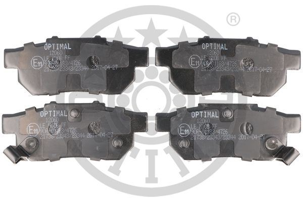 OPTIMAL BP-12060 Fren Balata Seti Diskli Fren Civic V Hatchbackeg -Civic V Stufenheckeg-Eh -Civic Vi Coupeej-Em1 -Civ