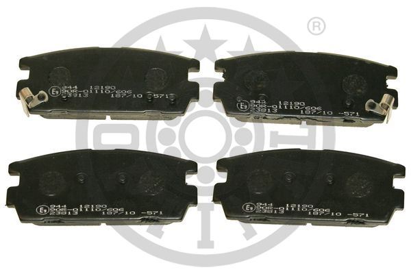 OPTIMAL BP-12190 Fren Balata Seti Diskli Fren Terracanhp