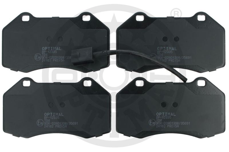OPTIMAL BP-12335 Ön Balata Fişli Grande Punto 199 1.4 Abarth 12/07 > Fiat 500 1.4 10 > Alfa Mito 1.4tjet 1.4t 08 >