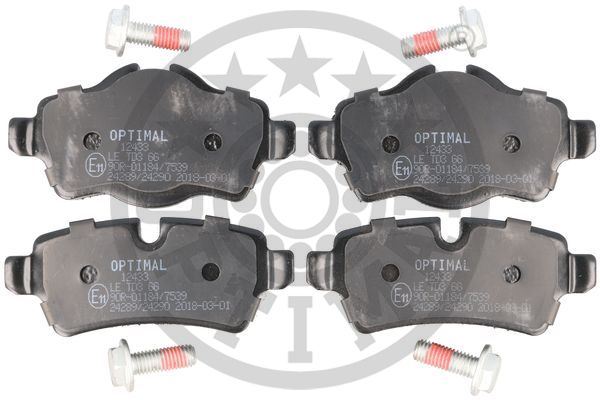 OPTIMAL BP-12433 Fren Balata Seti Diskli Fren Minir50-R53 -Minir56 -Mini Cabrioletr57 -Mini Clubmanr55 -Mini Couper58