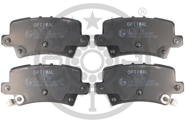 OPTIMAL BP-12490 Arka Fren Balata Honda Civic 1.8l R18a Vtec Fk2 Hatchback 06-> / 1.4l L13z1 Fk1 Sport 09->