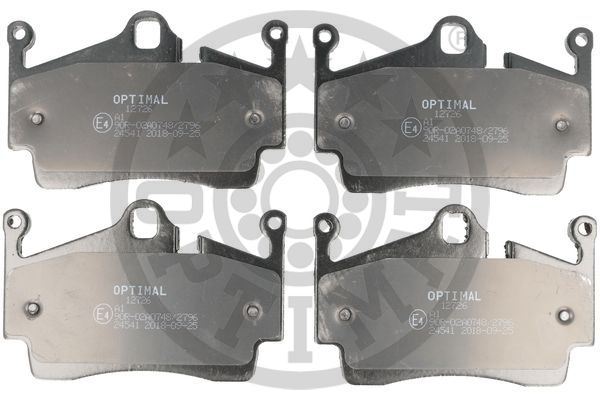 OPTIMAL BP-12726 Fren Balata Seti Diskli Fren 718 Boxster982 -718 Cayman982 -Boxster981 -Boxster987 -Cayman981 -Cayma