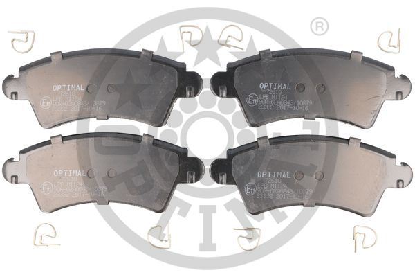 OPTIMAL BP-72610 Fren Balata Seti Diskli Fren 206 Cc2d -206 Schr Gheck2a/C