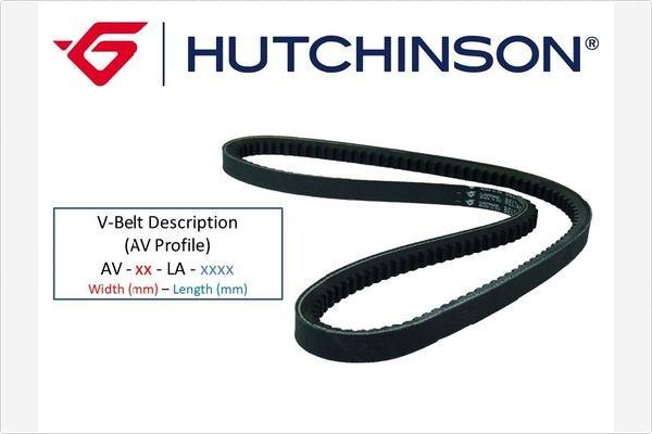 HUTCHINSON AV11.9LA950 V Kayişi 11.9x950la Seat Vw Passat Golf Jetta