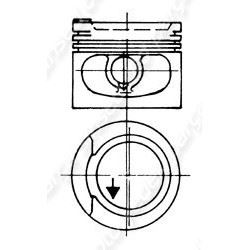 YENMAK 31-03307-100 Motor Piston Segman 1.00 Audi 80 1.8t