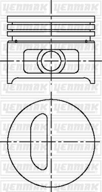 YENMAK 31-03914-000 Piston Segman Std 75.80mm Clio 1.2 Rl-Rn-Rt 91-98 E5f A 710 / E7f 708