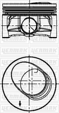 MAHLE-028PI00130000 Piston Segman (71.01 Mm Std )Caddy Iii Golf Vi Jetta Iv Polo V Touran