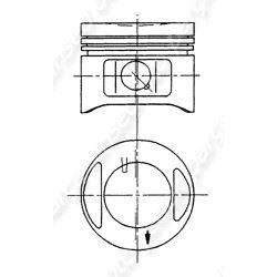 YEN-4268-000 Piston Segman Std Grande Punto 1.2