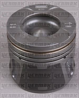 YENMAK 31-04289-041 Motor Piston Segman 0.40 69.60 Mm -20mm Doblo-Fiorino-Linea-Grande Punto-Astra 1.3d Mjet 1.3 Cdti Euro 5