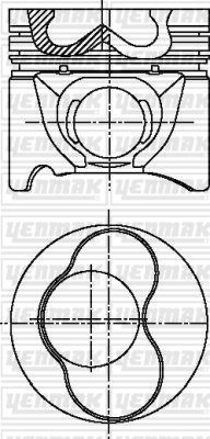 MAHLE-030PI00040102 Piston Segman (79.51 Mm 0.50 ) 1.2 .Silindir Caddy 1.9 Tdi Afn