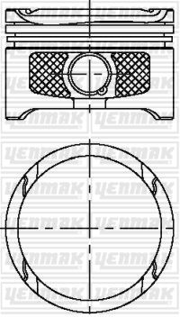 MAH-030 99 02 Piston+Segman Komple-050(Vw Golf 03-06  Seat Leon 02-06)Bcb-Azd