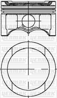 YENMAK 31-04316-000 X Motor Piston Segman Std Caddy-Golf-Jetta-Passat-Touran-A3-A4-Leon-Toledo-Octavia 1.6 00-15 81