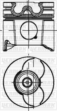 PSA 0628.N3 Piston Segman Std 85mm P206-P306-P307-P406-P607-Boxer-Partner-Expert-Jumpy-C4-C5 2.0hdi-2.0jtd Pkw-Rhz-Rhy-Dw10ated