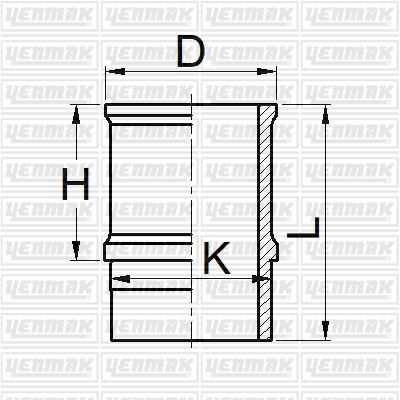 YENMAK 51-05880-000 Motor Gömleği Std P404 Benzin