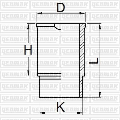 YENMAK 51-05902-000 Motor Gömleği Std R12 1300 Cc.