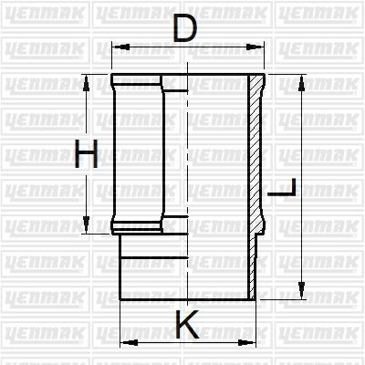 YENMAK 51-05904-000 Motor Gömleği R9-R12 1400 76.00 Çap Std