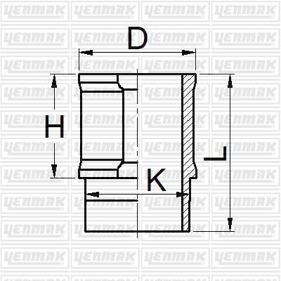 YENMAK 51-05909-000 Motor Gömleği R21-Mngr-Cncrd 88.00 Çap Std