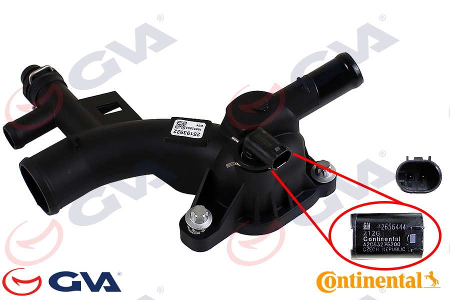 GVA 5190050OE Termostat Gövdesi Flanşi Müşürlü Insignia A-Mokka-Astra J-Corsa D-E Cruze-Aveo T300 A14-B14net