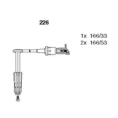 BR ZEF987 Buji Kablosu  W140-210