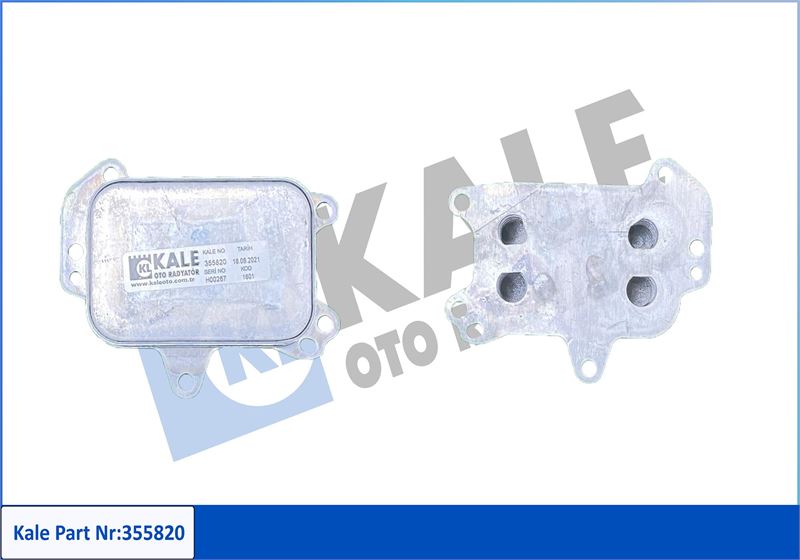 KALE 355820 Yağ Soğutucu Radyatörü Crossland-Grandland-Comboe-P208-P301-P308-P508-P2008-P3008-P5008-Partner-Berl Ingo-Expert-Nemo-Rifter-Bipper-C3-C4-Ds3-Ds4-Ds5-Proace 1.6 Hdi-Bluehdi