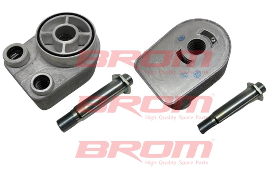 BROM R5604 Yağ Soğutucu Megane Ii-Iii-Iv Clio Ii-Iii-Iv Symbol Ii-Iii Sandero I-Ii Logan I-Ii Duster 10> Dokker 12> Nissan Note E12 08>12 Micra Iii K12 05>10 Juke 10> 1.5dci K9k