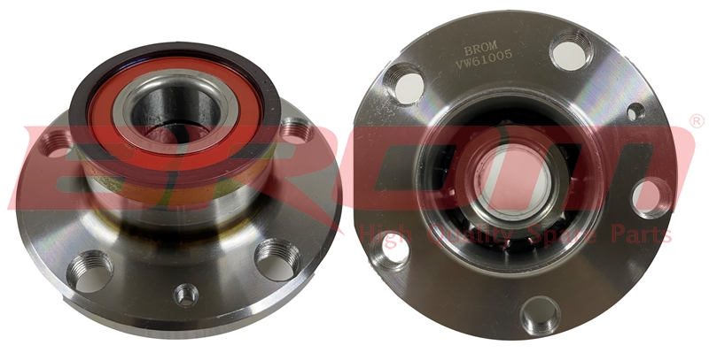 BROM VW61005 Arka Teker Poryasi Rulmanli Polo 1.4i 16v 01-12 Abs Li 5 Bijon