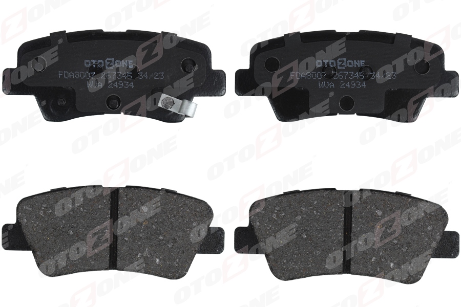 OTOZONE FDA8007 Arka Fren Balata Hyundai I20 1.2l G4la 15-20 1.4l G4lc 15-18 1.4l D4fc Crdi 15-18 / Elantra 1.6l D4fb G4fg 16-> / Kia Soul 1.6l D4fb 14-> / Sportage 1.6l G4fd G4fj T-Gdi 15-> 1.6l D4fe 18->