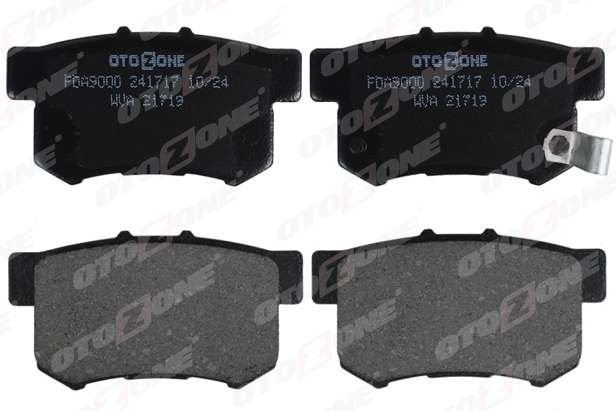 OTOZONE FDA9000 Arka Fren Balata Honda Civic 1.6l D16 Vtec Vti 01-05 / 1.4l 1.6l 96-01 / 1.6l R16a2 Vtec Sedan 06-> / Accord 2.0l F20 90-98 / Legend 3.2l 91-96 / Suzuki Sx4 1.6l M16a Rw416 05->