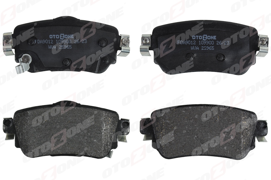 OTOZONE FDA9012 Arka Fren Balata Renault Kadjar 15> Koleos Ii 18> / Nissan Qashqai 1.6l Dci R9m Dizel 11-> / X-Trail 1.6l Dci T32 12->